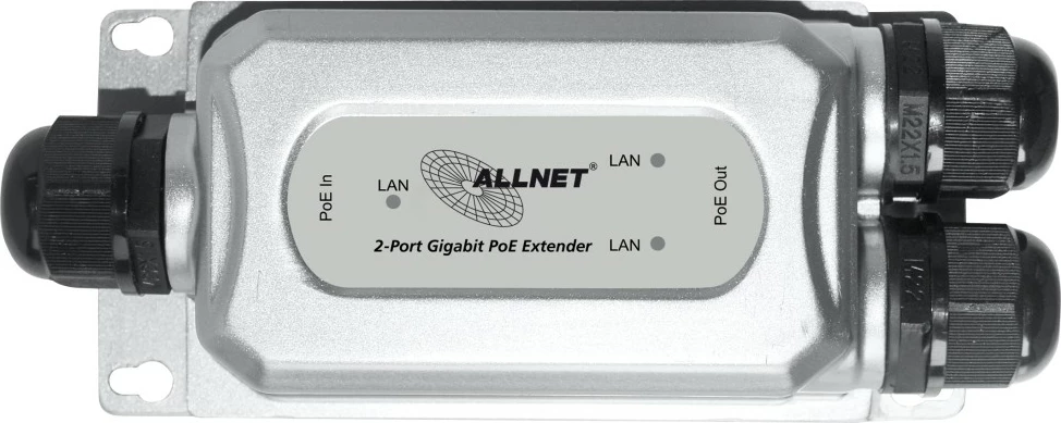 Repeater rrjeti ALLNET ALL-PR2013O-30W, 1000 Mbit/s, Ethernet LAN, e zezë, argjend