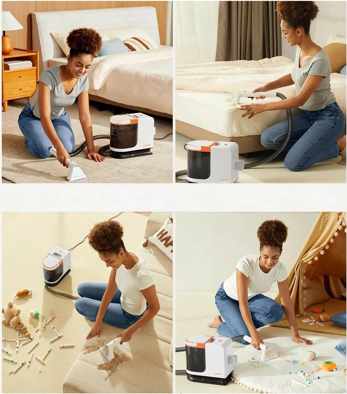 Aspirator me ujë UWANT B200-SE, rezervuar i dyfishtë, i bardhë