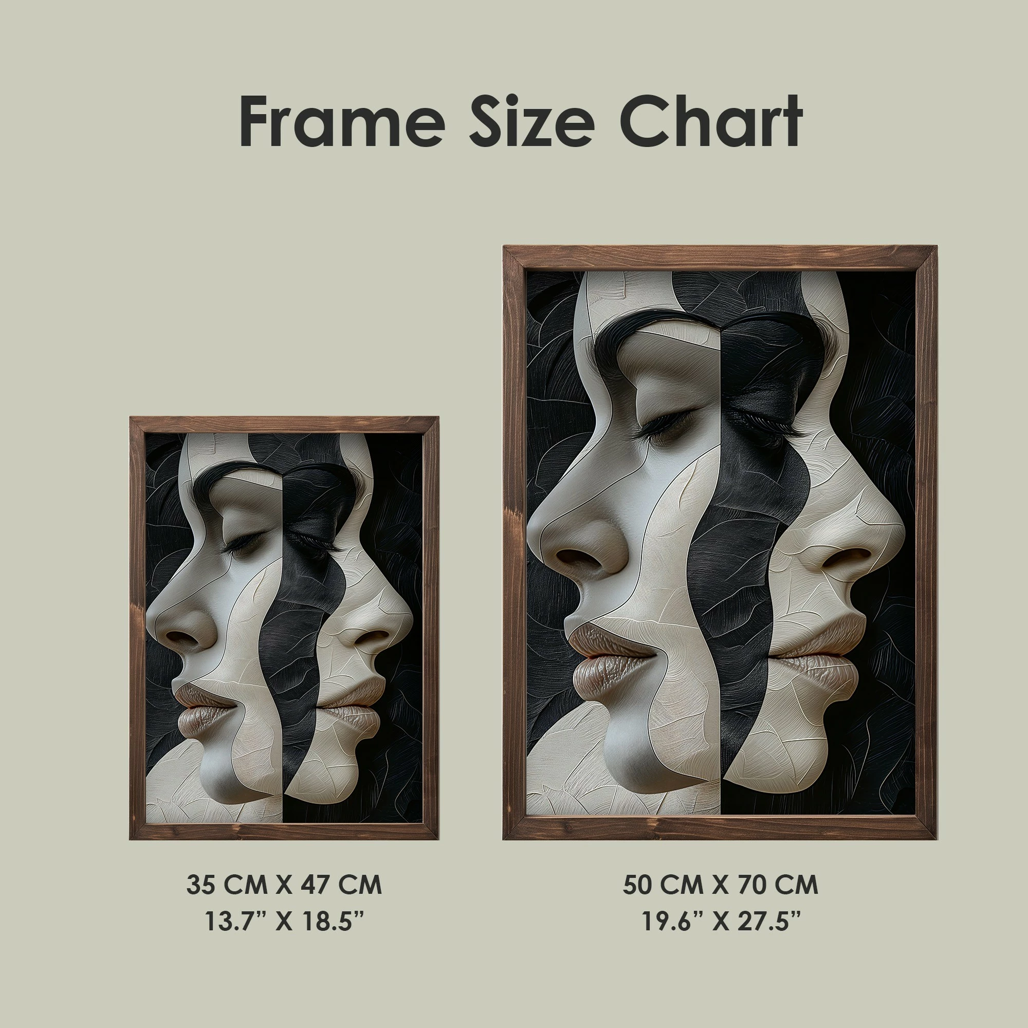 Pikturë dekorative me kornizë MDF, Wallity, TUN078-XL, shumëngjyrëshe, 50x70x3.5cm