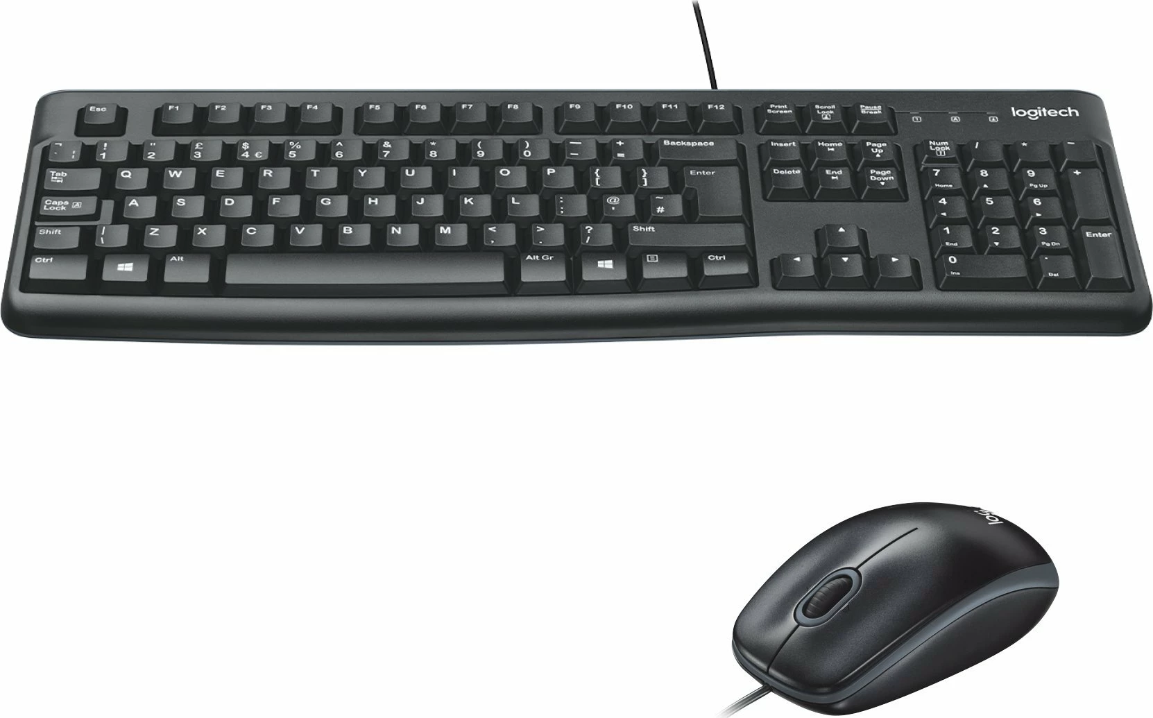 Set tastierë + maus Logitech MK120 920-002563 USB, i zi