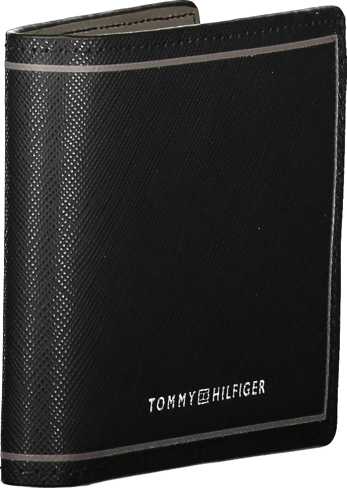Portofol për meshkuj TOMMY HILFIGER, i zi
