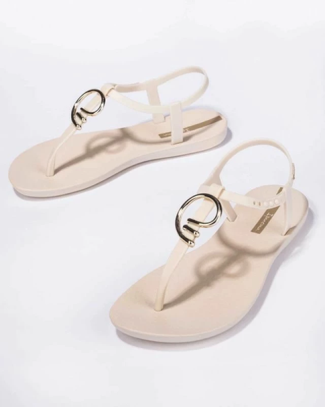 Sandale për femra Ipanema, bezhë me ari