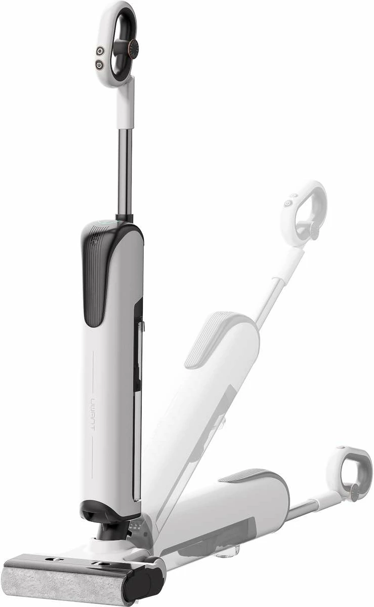 Fshesë elektrike vertikale UWANT D100 me larje, 17000Pa, 18000mAh, e bardhë me stacion karikimi/pastrimi