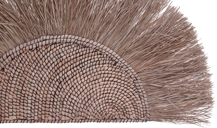 Dekor muri prej bari dhe abaka, ngjyrë natyrale, 85x105x10 cm