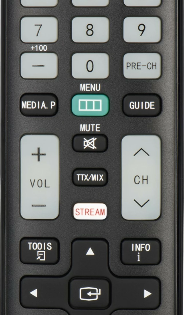 Telekomandë TV Hama 221060 me funksion mësimi, IR 1:1, butona që ndriçojnë, kompatibile Samsung, me bateri AAA, e zezë