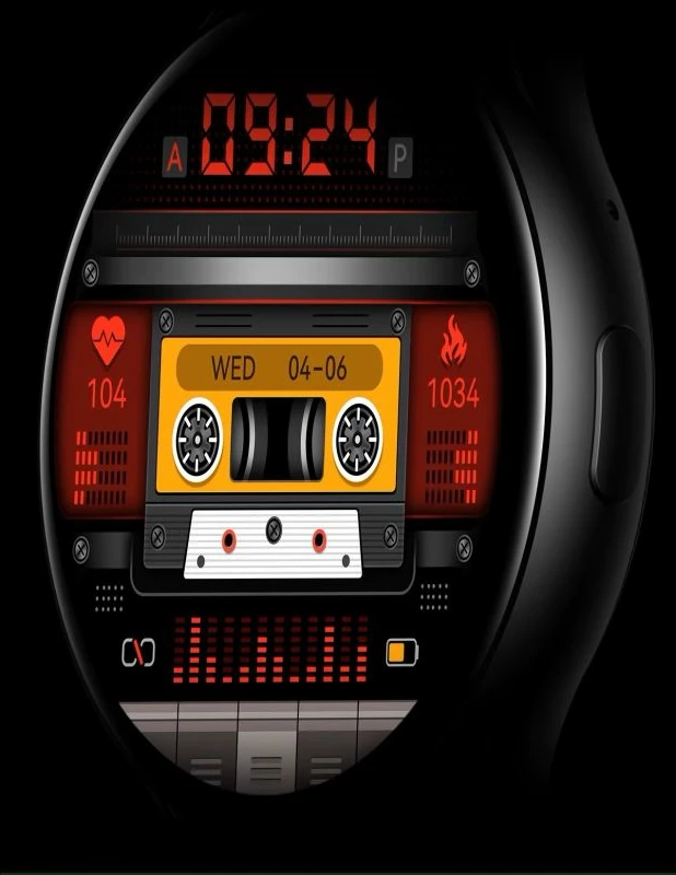 Smartwatch RUBICON unisex, e zezë