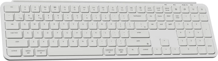 Tastierë pa tela Keychron B6 Pro, ultra e hollë, 2.4G, 109 taste, USB-C, e bardhë
