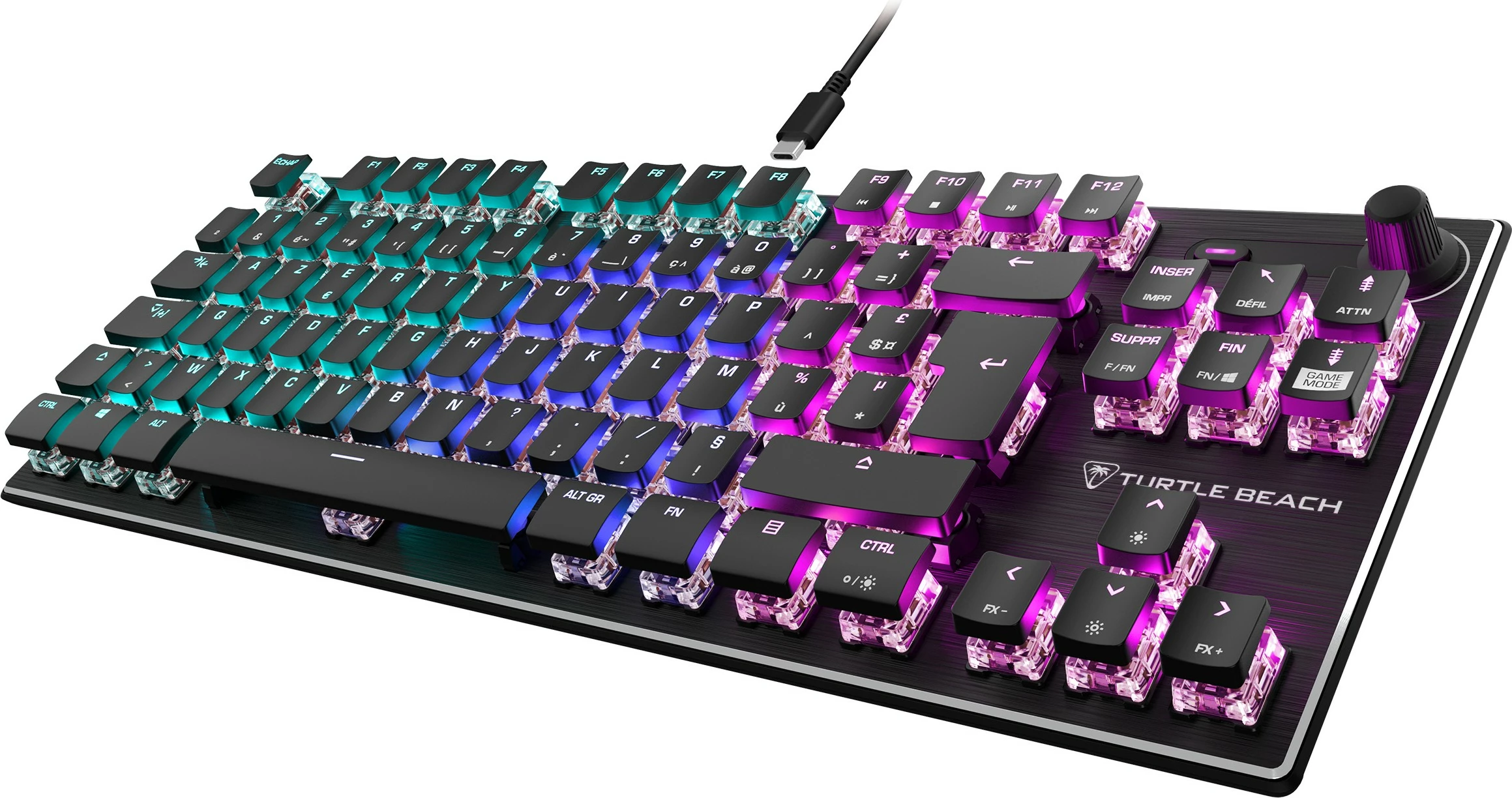 Tastierë mekanike Turtle Beach Vulcan TKL, RGB, QWERTZ, e zezë