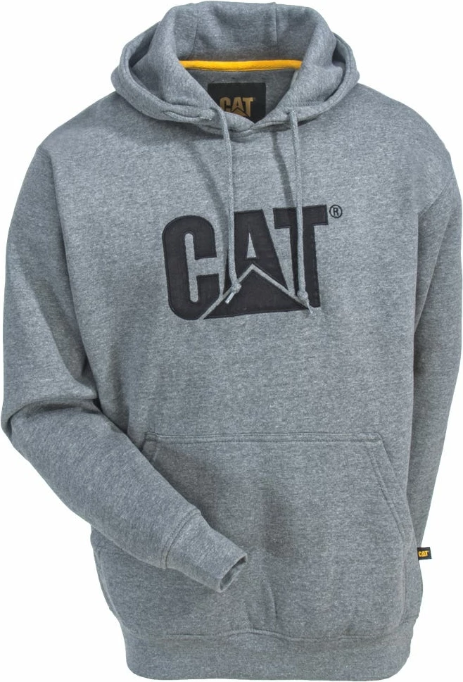 Duks me kapuç CAT W10646, madhësia L, 70% pambuk/30% poliestër, 360 g/m², gri e errët