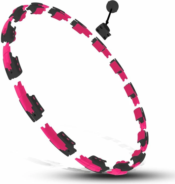 Hula hop me magnet e peshe HMS HHM16, rozë/zezë