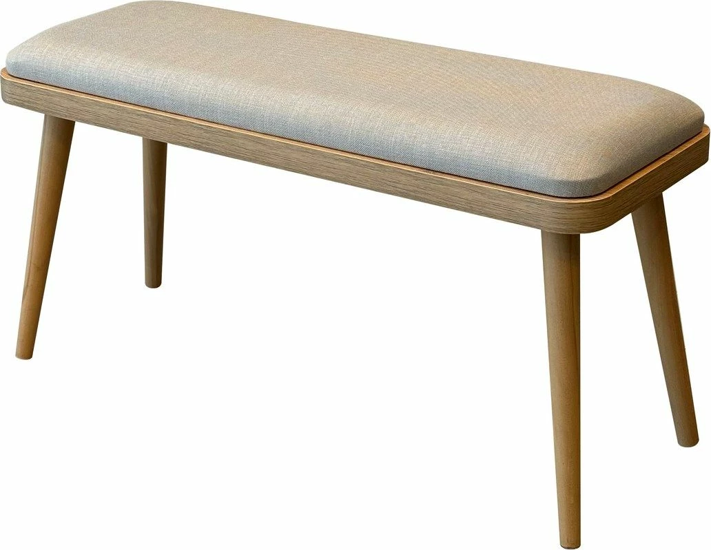 Set tavolinë me karrige për ngrënie, zgjatues, ngjyrë lis dhe krem, Skye Decor, Vina Mini 01 1005, 4 pjesë