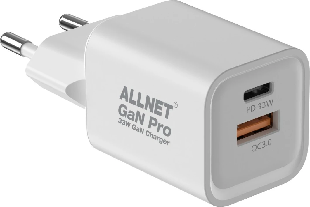 Karikues ALLNET GaN Pro 45W, USB-C, USB-A, EU Plug