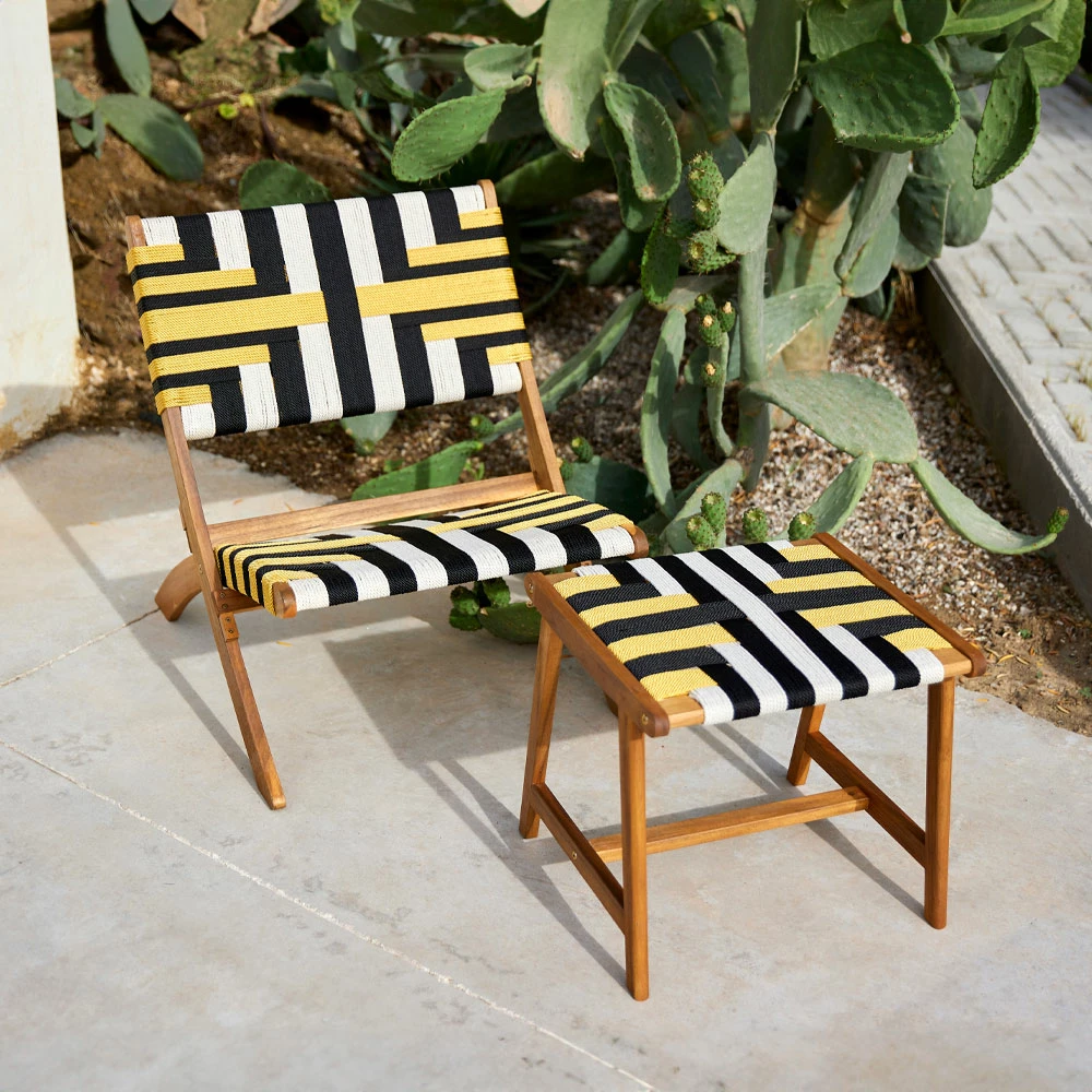 Stool Verano, shumëngjyrësh, natyral, 45x40x40