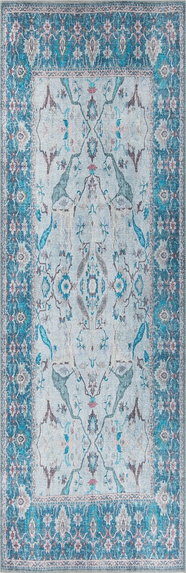 Qilim për korridor, Dorian Chenille, ngjyrë blu, 75x230cm