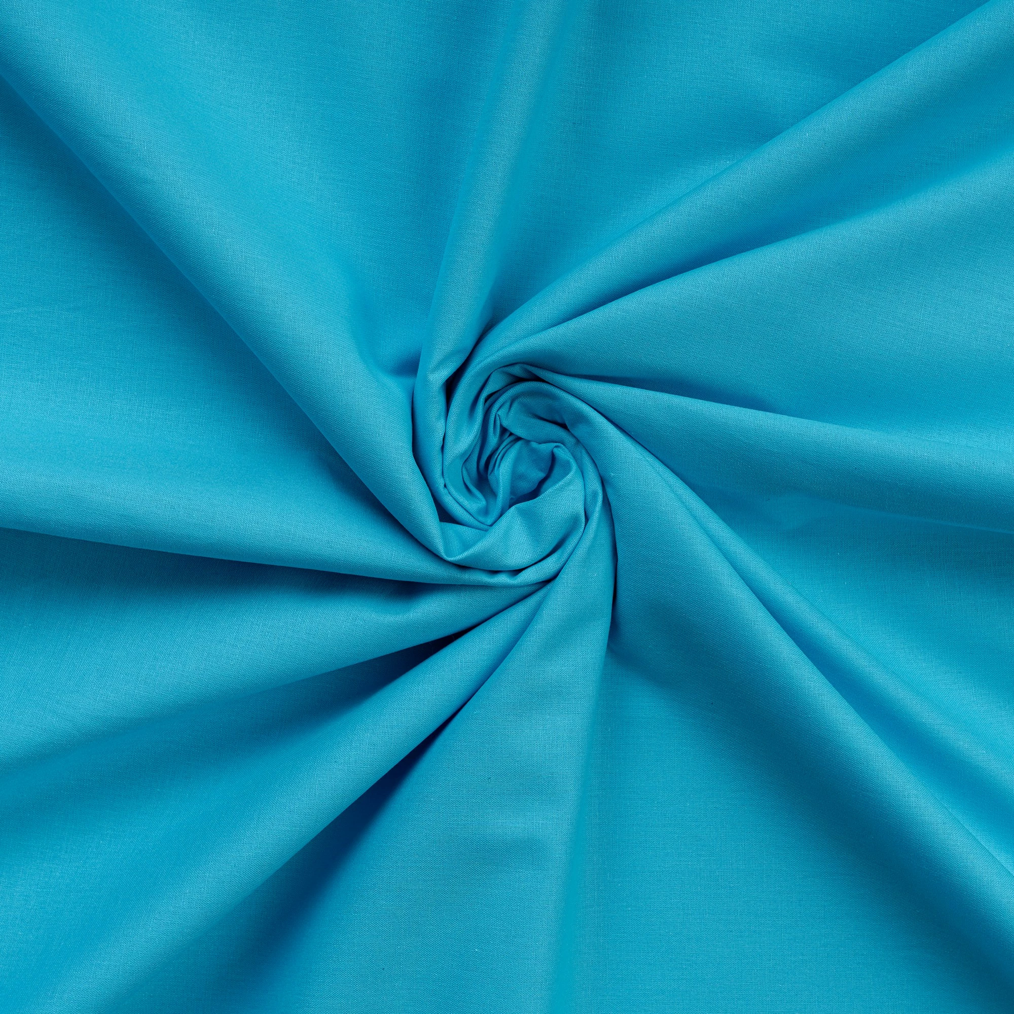 Mbulesë për jorgan dopio, pambuk ranforce, ngjyrë turquoise, L'essentiel, 200x200cm