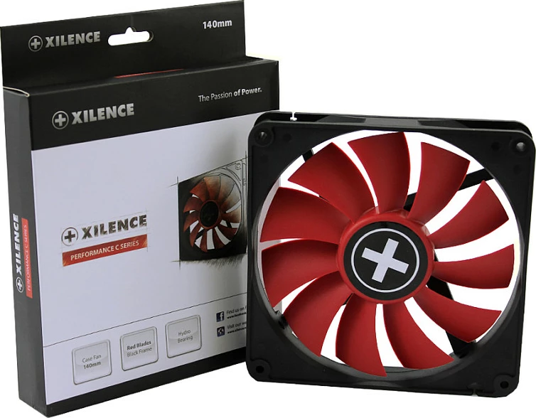 Ventilator për kasë Xilence XPF140.R, 140mm, 3-Pin, kuqe/zezë
