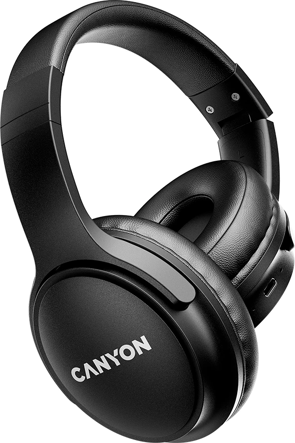 Kufje CANYON OnRiff 4, Bluetooth 5.3, over-ear, 50 orë bateri, USB-C, Black
