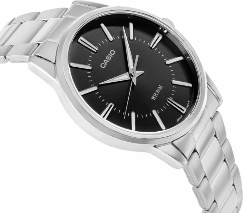 Orë dore për meshkuj CASIO MTP-1303PD-1AVEG, e zezë, me kuti