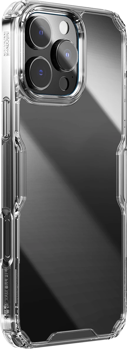 Mbështjellës Nillkin Nature Pro për iPhone 16 Pro Max, transparent dhe bardhë