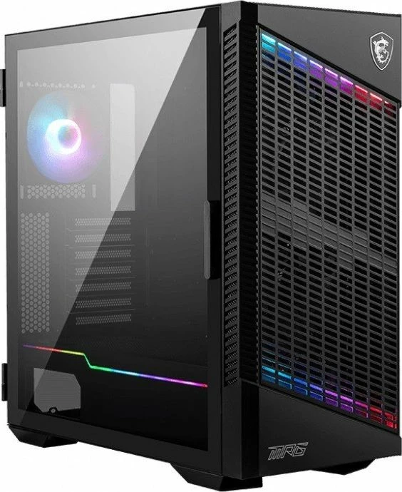 Kasë MSI MPG Velox 100P Airflow ARGB (306-7G18P21-809), Midi Tower ATX/e-ATX, tempered glass, USB-C, 4 ventilatorë, e zezë