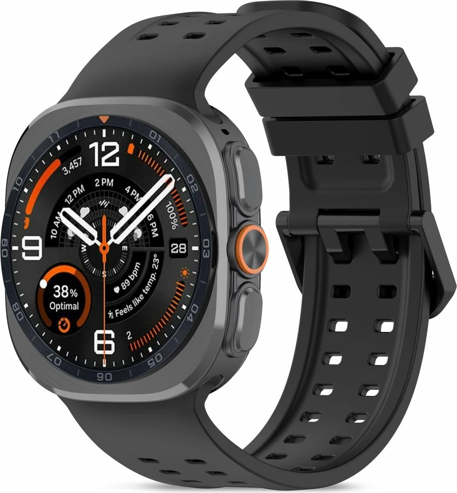 Rrip silikoni Tech-Protect Silicone Air për Samsung Galaxy Watch Ultra 47mm, 1 copë, i zi