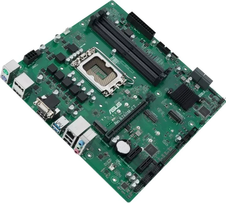 Pllakë amë ASUS PRO B760M-CT-CSM, micro ATX, Socket LGA 1700, Gjelbër
