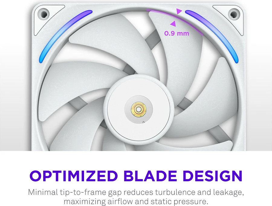 Ventilator kasë NZXT F140X, 140mm, PWM, RGB, i bardhë