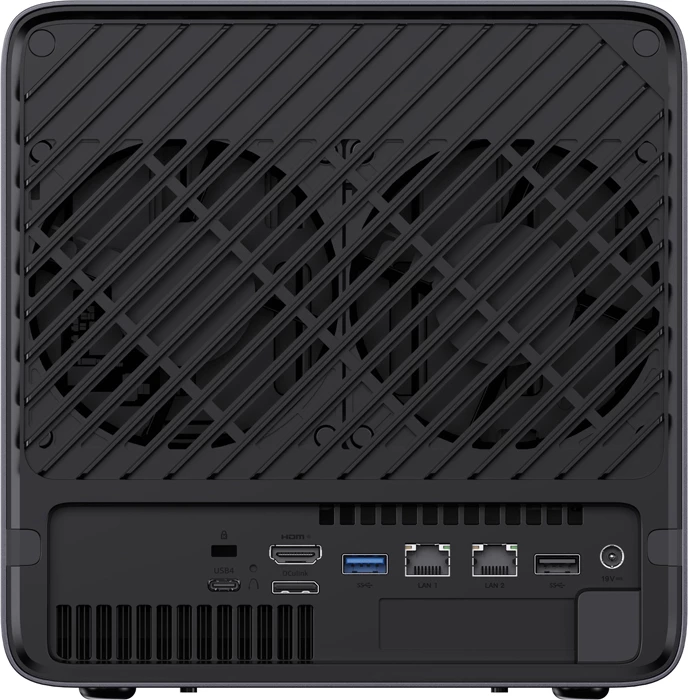 Kompjuter mini NAS, Minis Forum NAS N5 Pro, AMD Ryzen AI 9 HX Pro 370, 32GB RAM 128GB SSD, 5 vende për HDD, 10GbE