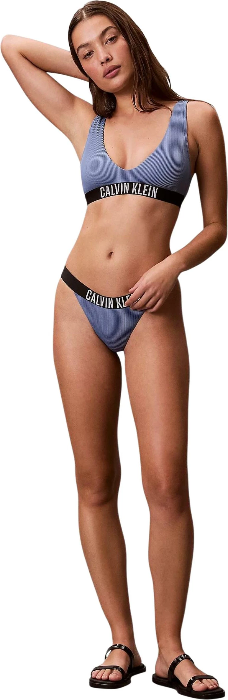 Të poshtme bikine për femra Calvin Klein Jeans LV00Q61213, të kaltra të errëta [Madhësia: L]