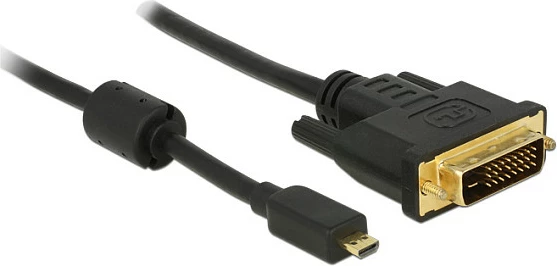 Kabllo DeLOCK 83586 Micro-HDMI në DVI-D, 2 m, e zezë