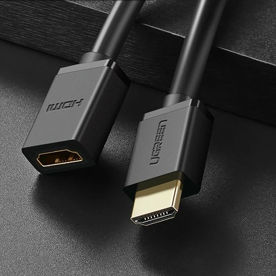 Kabllo HDMI Ugreen HD107 10140, 0.5m, 4K, E zezë