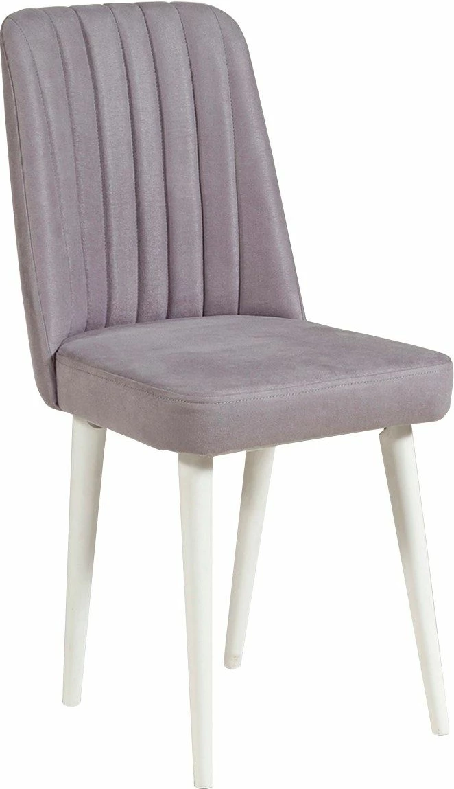 Tavolinë me karrige, zgjatshme, 5 pjesë, Skye Decor, Vina 0701 - 4, e bardhë, gri