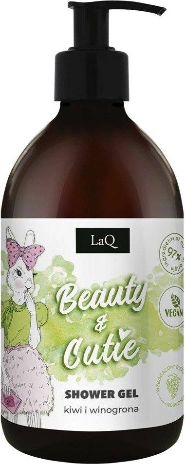 Xhel për dush për femra LaQ Beauty & Cutie Kiwi dhe rrush 500ml