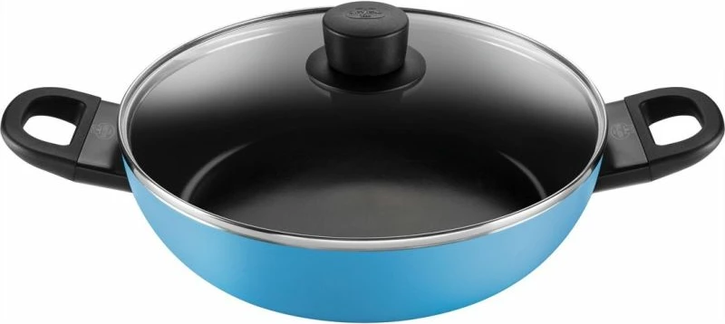 Tigan i thellë BALLARINI Caprera 2H me kapak 28 cm, blu