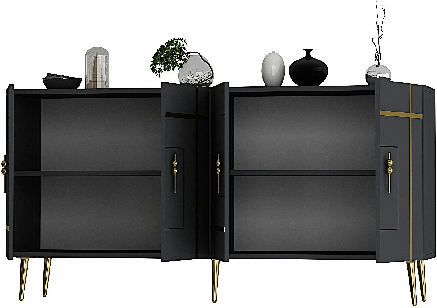 Konsol Skye Decor, Line KB150, anthracite dhe ari