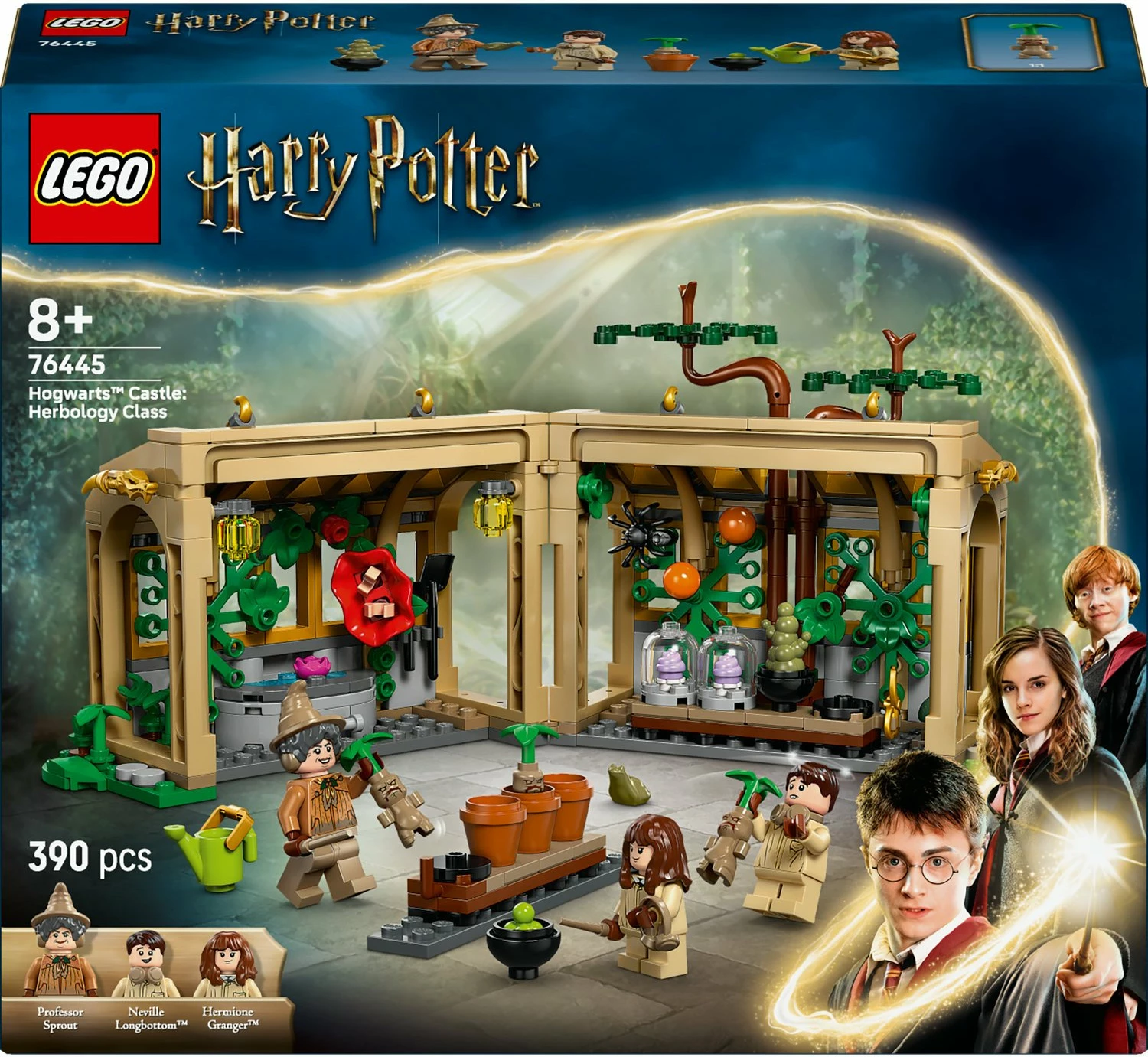 Set LEGO Harry Potter Hogwarts Castle: Herbology Class 76445, 390 pjesë, 8+