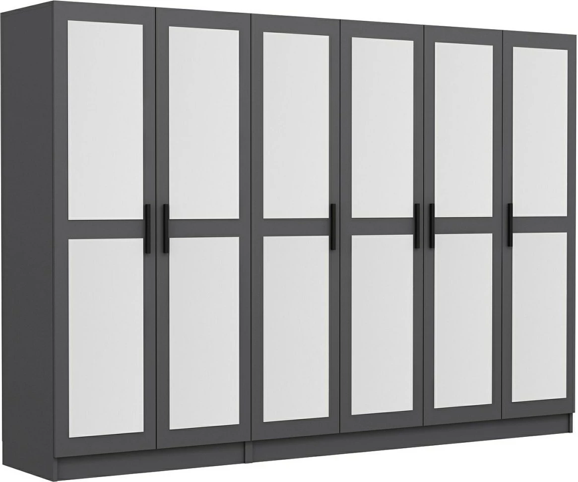 Dollap për dhomë gjumi, ngjyrë antracit, Skye Decor, 4989