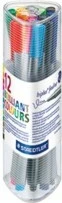 Set lapsa fineliner STAEDTLER triplus 334, 12 ngjyra, 0.3mm, kuti trekëndëshe