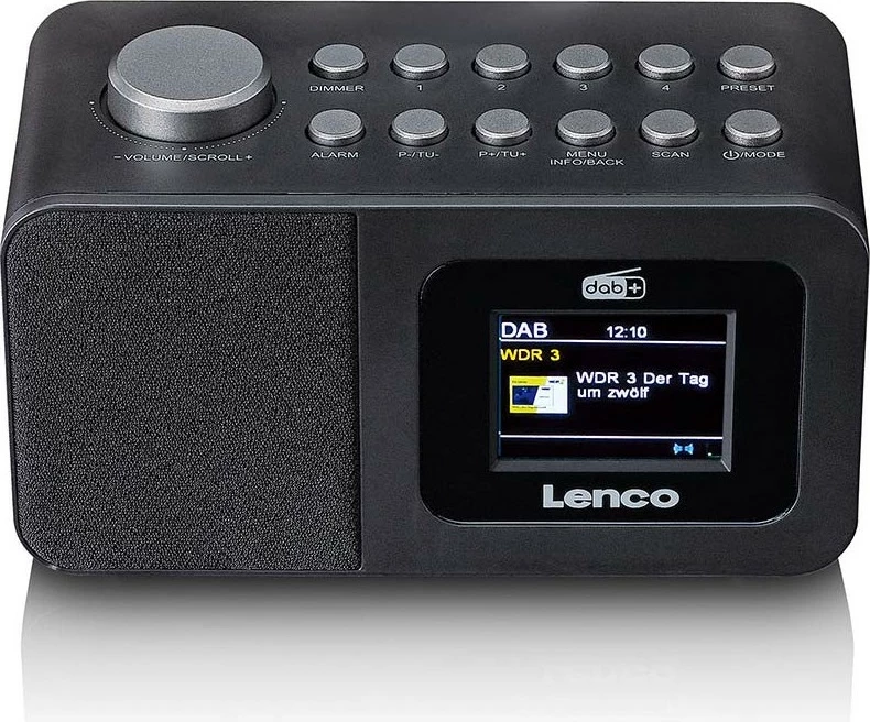 Radio Lenco CR-625BK, DAB+, FM, e zezë