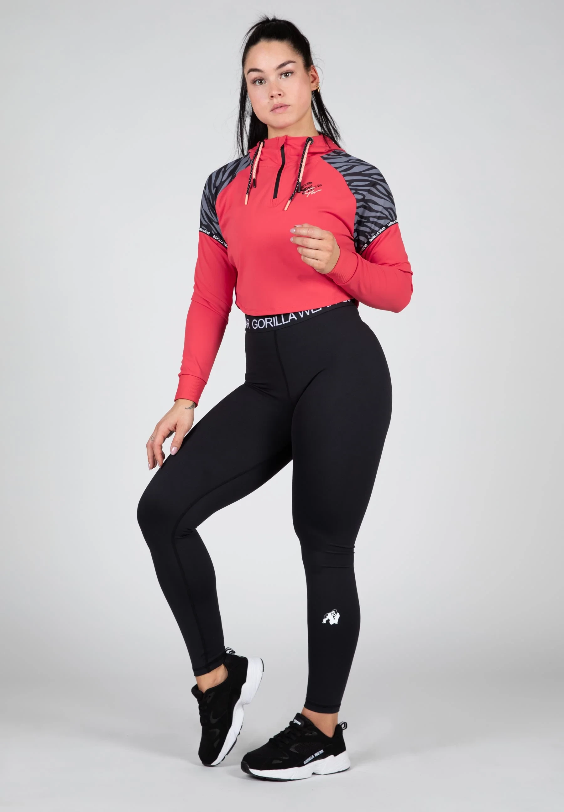 Zion Cropped Hoodie - Red [Madhësia: L]
