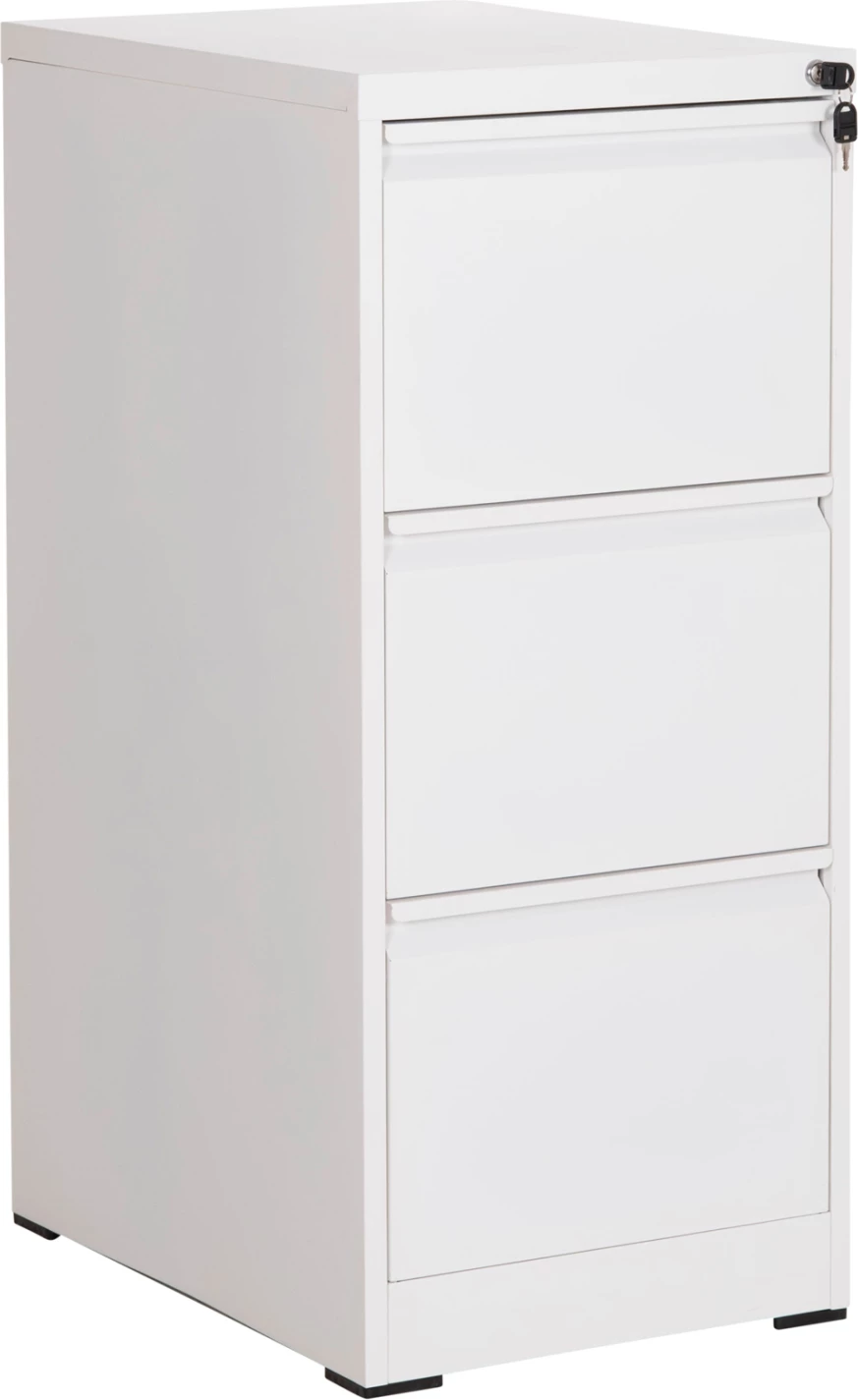 Komodë arkivimi për zyre SIDER, metal i bardhë, 3 sirtarë, FH6636.02, 45.5x62x103.5 cm