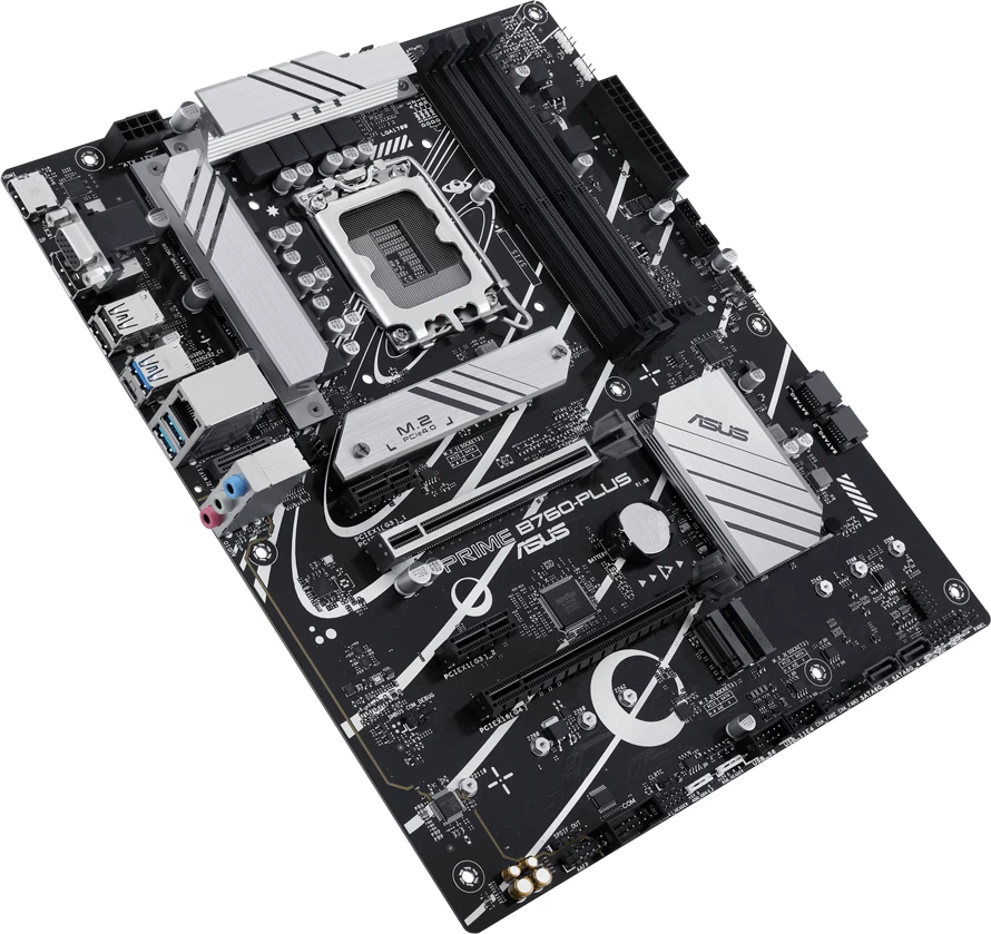Pllakë amë ASUS PRIME B760-PLUS, LGA1700, ATX, DDR5, 3x M.2, 4x SATA, PCIe 5.0, 2.5GbE