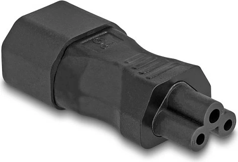 Adapter rryme DeLOCK IEC 60320 C14 në C5, 2.5A, 250V, i drejtë, i zi