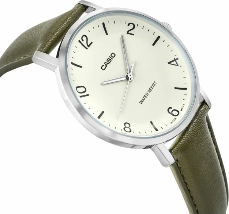Orë dore për meshkuj CASIO, olive
