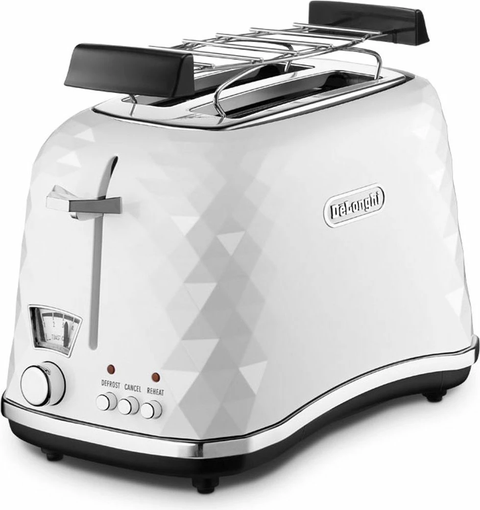 Toster DeLonghi CTJ 2103.W, 900W, 2-feta, 5-nivele pjekje, i bardhë