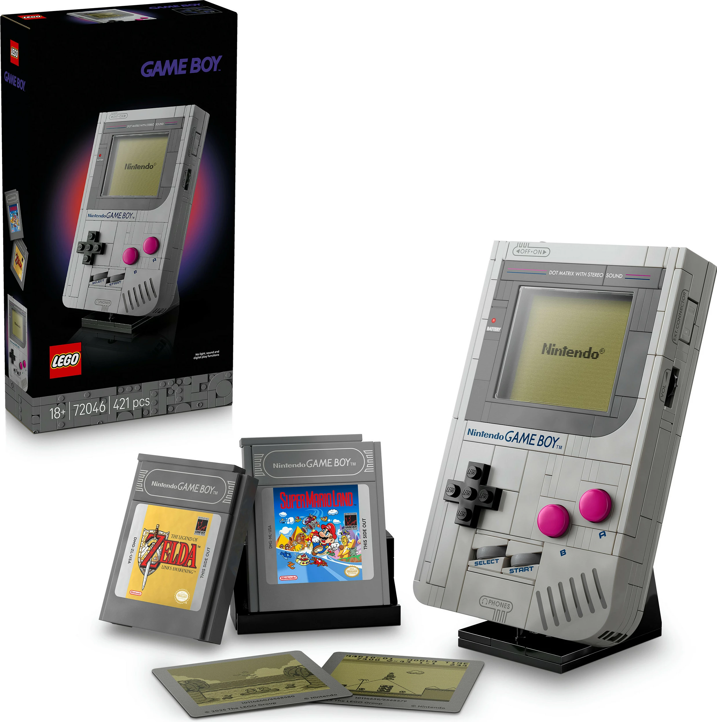 Set ndërtimi LEGO Super Mario Game Boy 72046, 421 pjesë, 18+, shumëngjyrësh