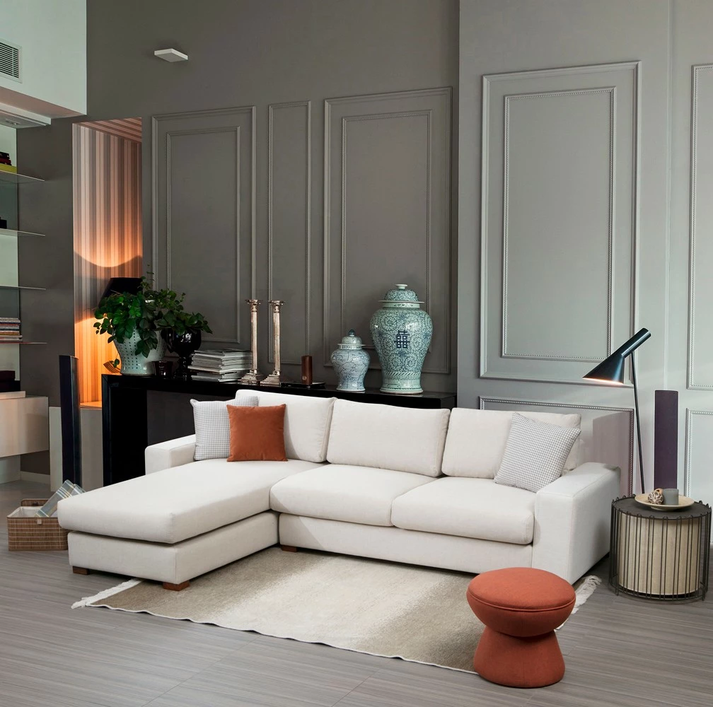 Këndare Atelier del Sofa, Loop 17, ngjyrë bezhë, 270x194 cm