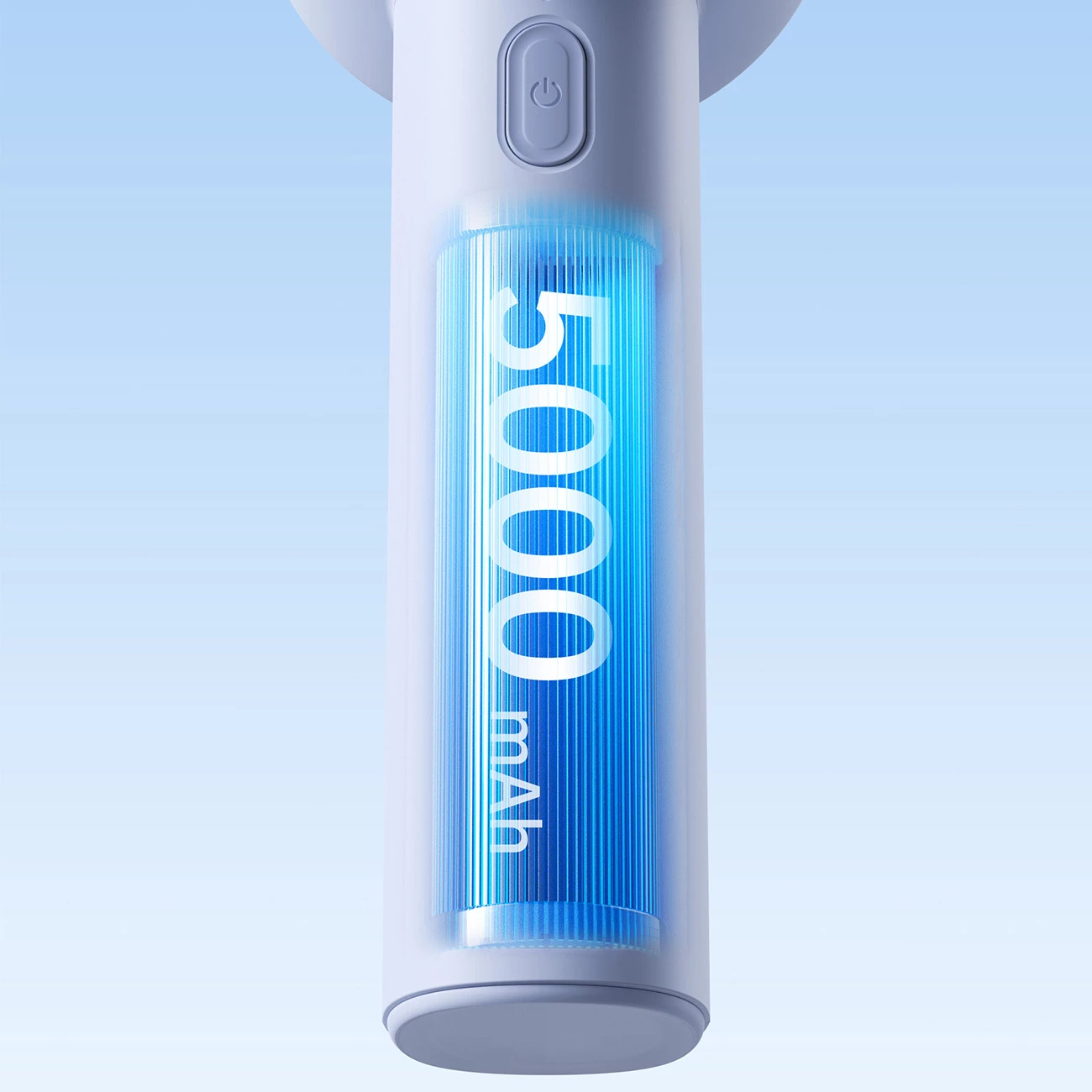 Ventilator dore Jisulife Handheld Fan 10S, bateri 5000mAh, USB-C, 5 nivele, ekran LED, blu 8