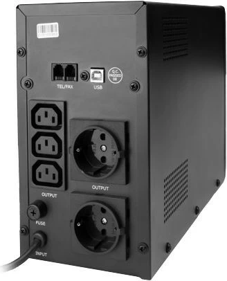 UPS Gembird EG-UPS-033, 1200 VA, line-interactive, USB, LCD, i zi