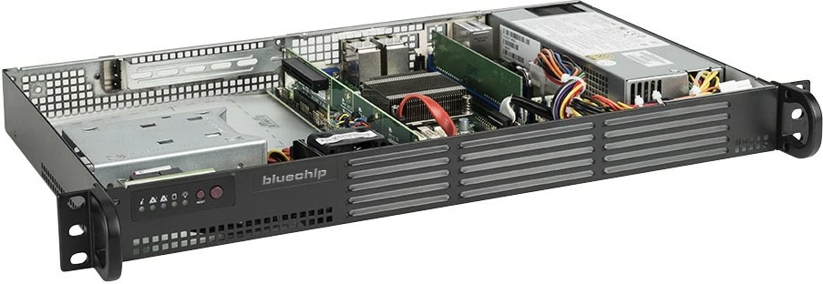 Server bluechip SERVERline R11201s, Atom C3558, 16GB RAM, 480GB SSD, 1HE, 4x Gigabit Ethernet